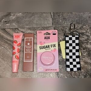 Naturium Phyto-Glow Lip Balm, Lip Scrub, Lip Balm Holder Keychain BNIB